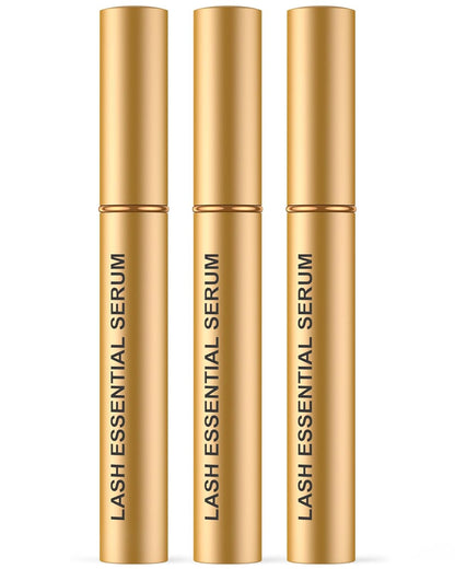 Natural Cosmetic Eyelash Serum for Longer, Thicker Lashes & Brows, Boost Lash Serum Vegan & Cruelty-Free - Niacinamide, Centella Asiatica Leaf Extract (15 Ml Gold)